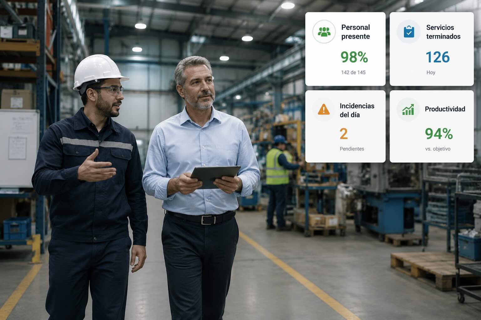 Supervisor dando seguimiento a operación distribuida
