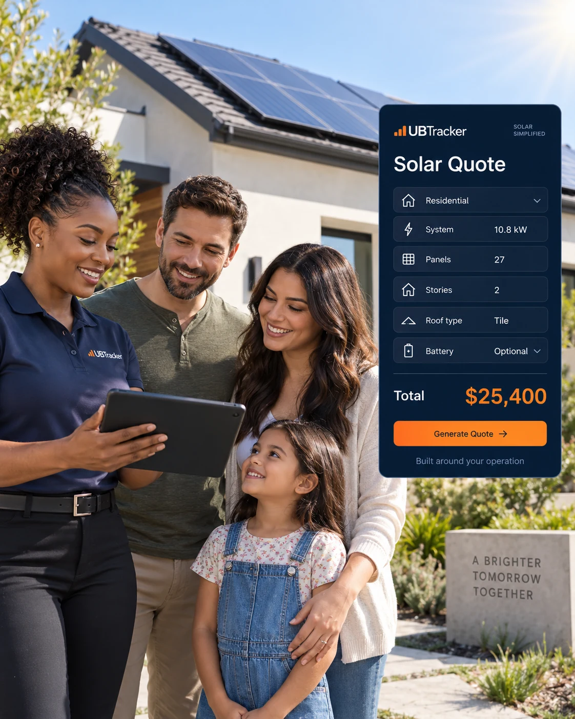 A guided solar quote instead of a spreadsheet.